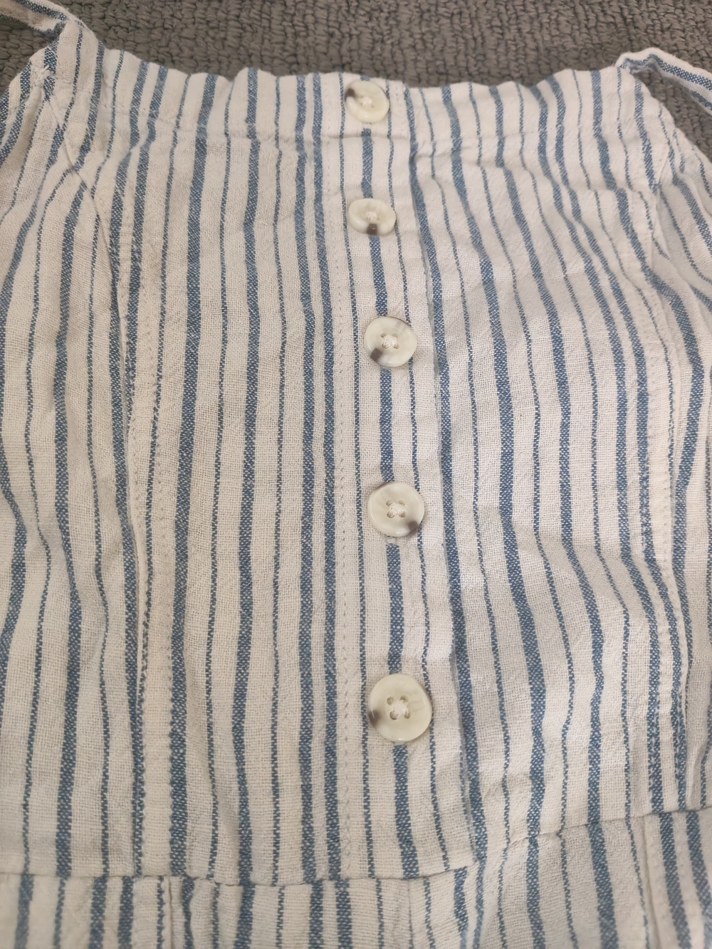 Old Navy Blue & White Striped Sleeveless Jumpsuit - Picture 8 of 10